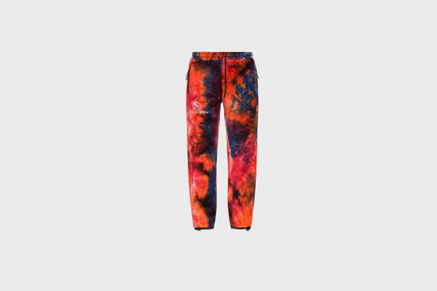 Apparel * | Pleasures Caffeine Polar Fleece Pants (Orange)