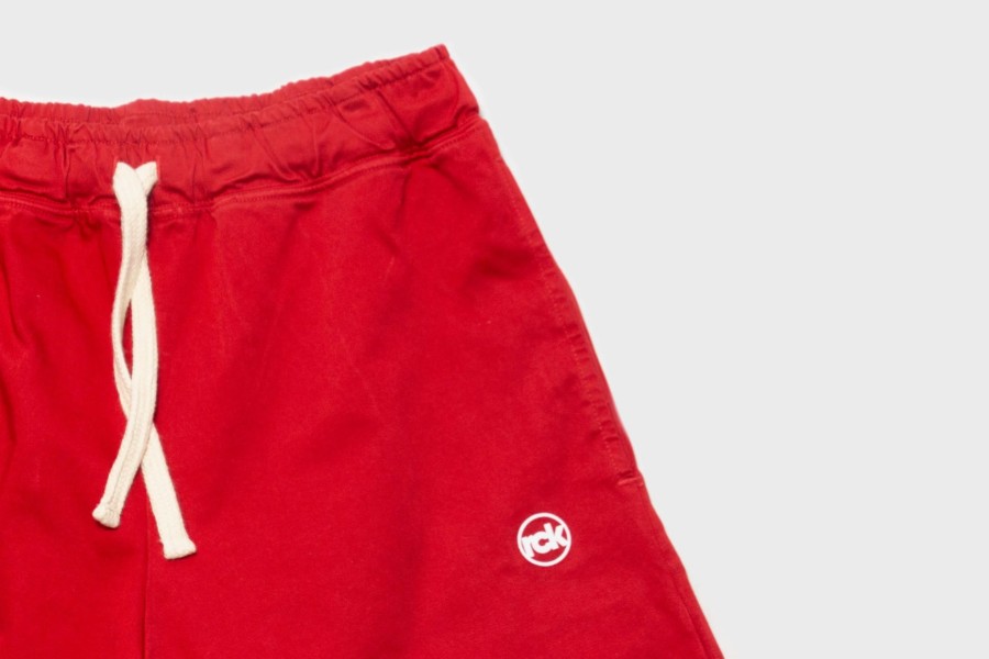 Apparel * | Rock City Kicks Rck X Standard Issue Pigment Slacker Shorts (Red)