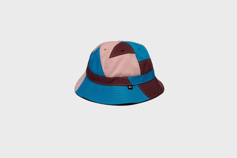 Headwear * | Nike Sb Skate Bucket Hat (Dark Wine/Pink Oxford/Dutch Blue)