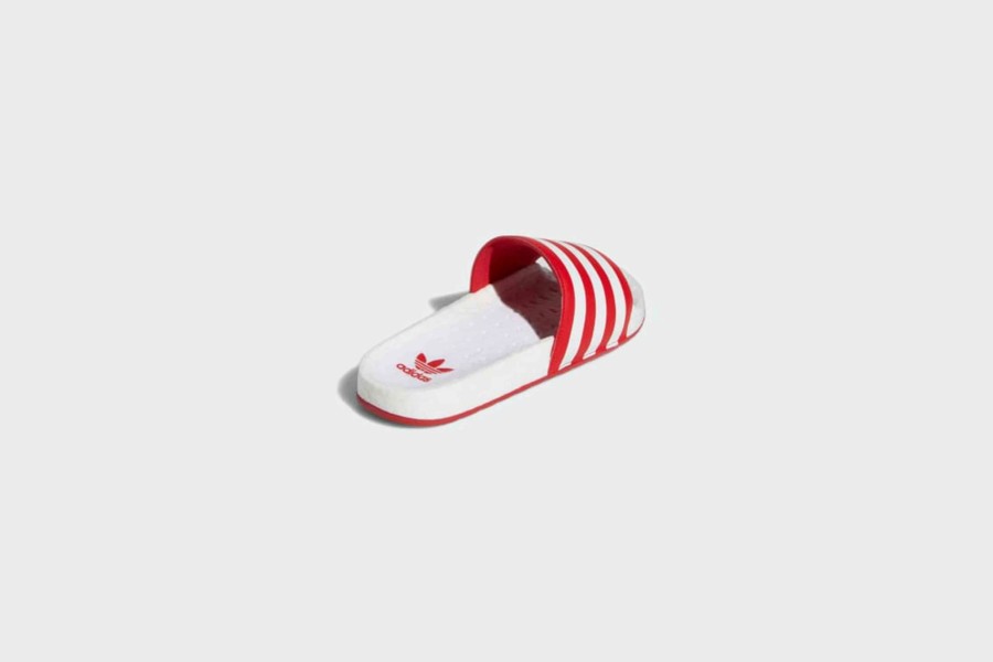 Sneakers * | Adidas Adilette Boost (Scarlet Red/White)