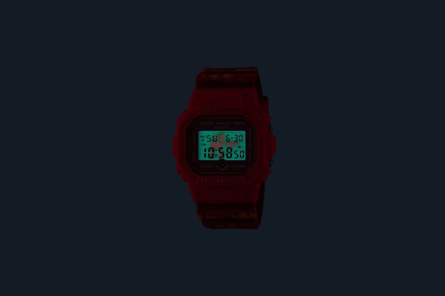 Accessories * | Casio G-Shock X Super Mario Bros. Dw5600Smb-4 (Red/Olive)