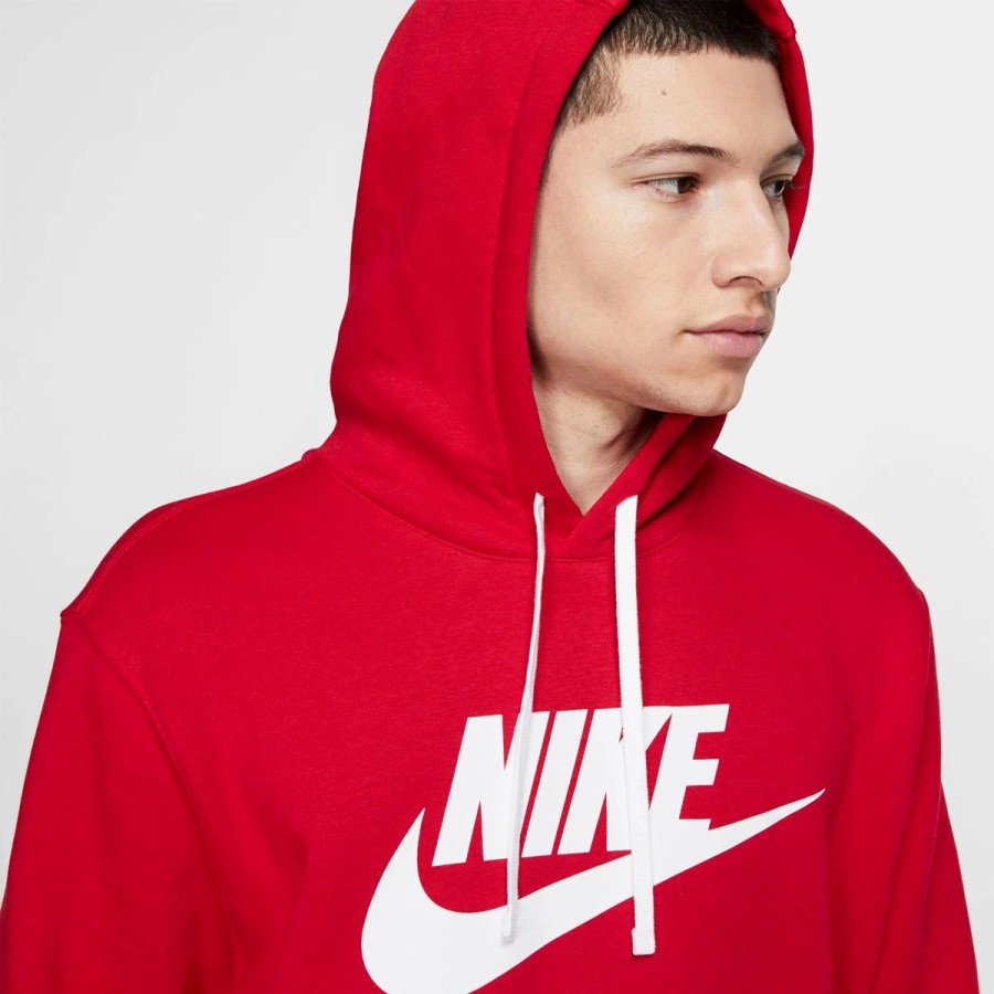 Apparel * | Nike Sportswear Club Hoodie (Red/White)