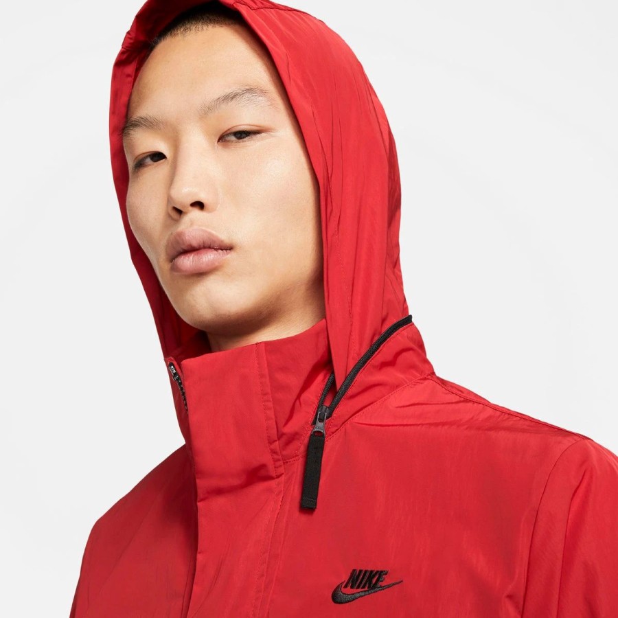 Apparel * | Nike Hooded M65 Jacket (University Red/Black/Black)