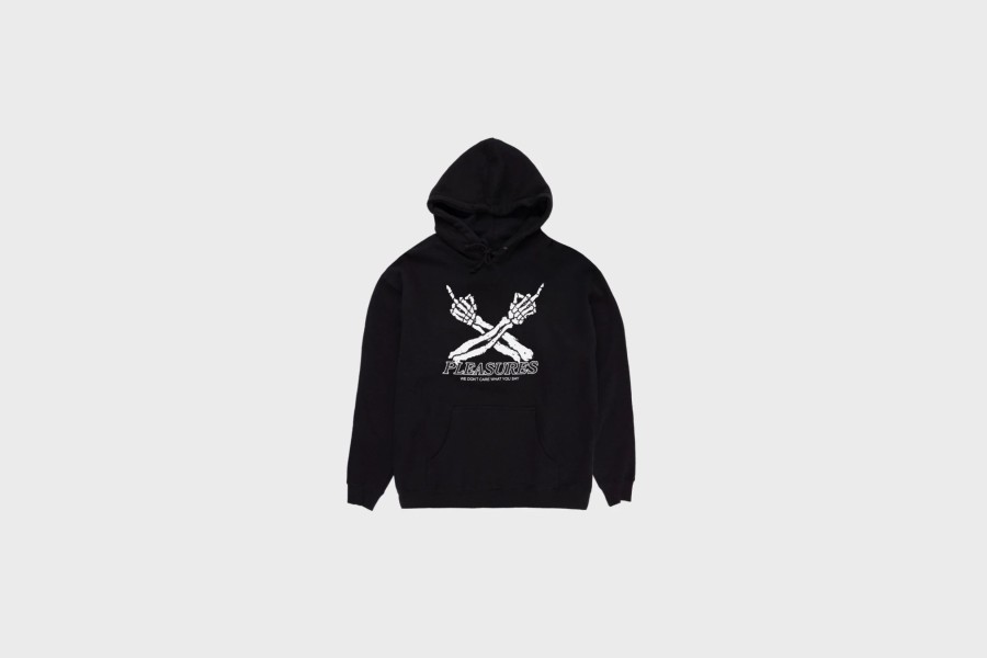 Apparel * | Pleasures Don'T Care Hoodie (Black)