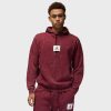 Apparel * | Jordan Essential Washed Fleece Hoodie (Burgundy)