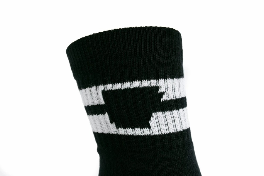 Accessories * | Arkansocks Tailgater Mid (Black/White)