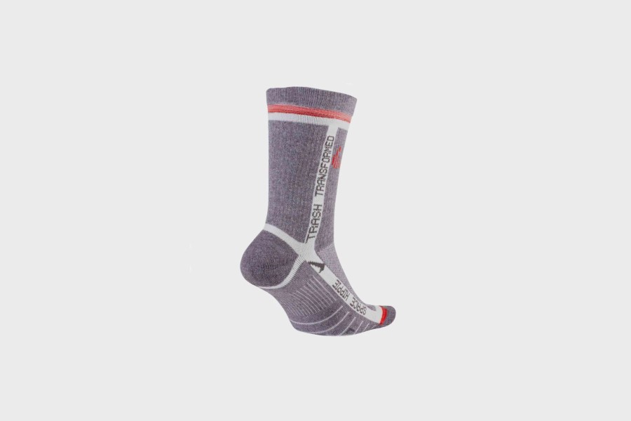 Accessories * | Nike Sportswear Multiplier Crew Socks Space Hippie (Grey/Bright Crimson)