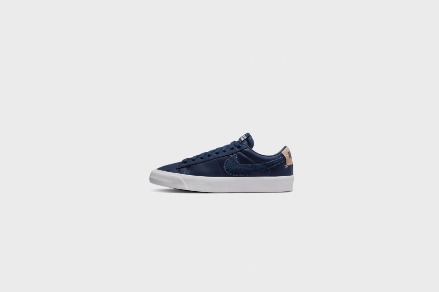 Sneakers * | Nike Sb Nike Zoom Blazer Low Pro Gt Prm (Midnight Navy/Midnight Navy)