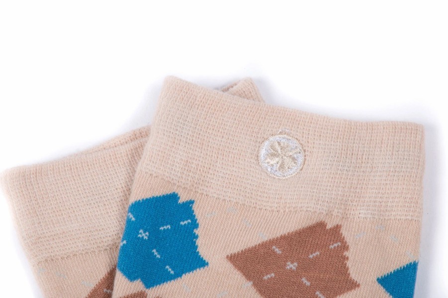 Accessories * | Arkansocks Argyle State Of Mind (Bone/Slate-Brown)