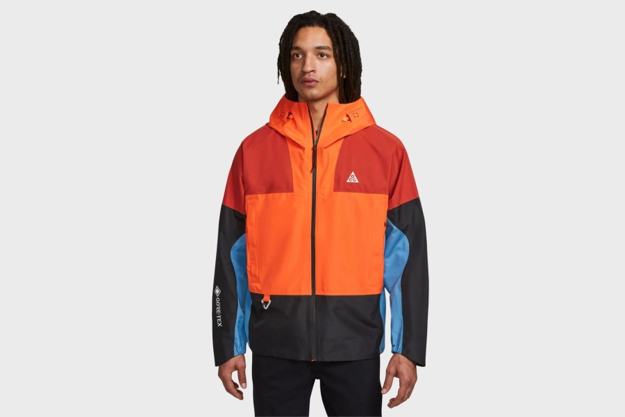 Apparel * | Nike Storm-Fit Acg "Chain Of Craters" Jacket (Rush Orange/Black/Dutch Blue)