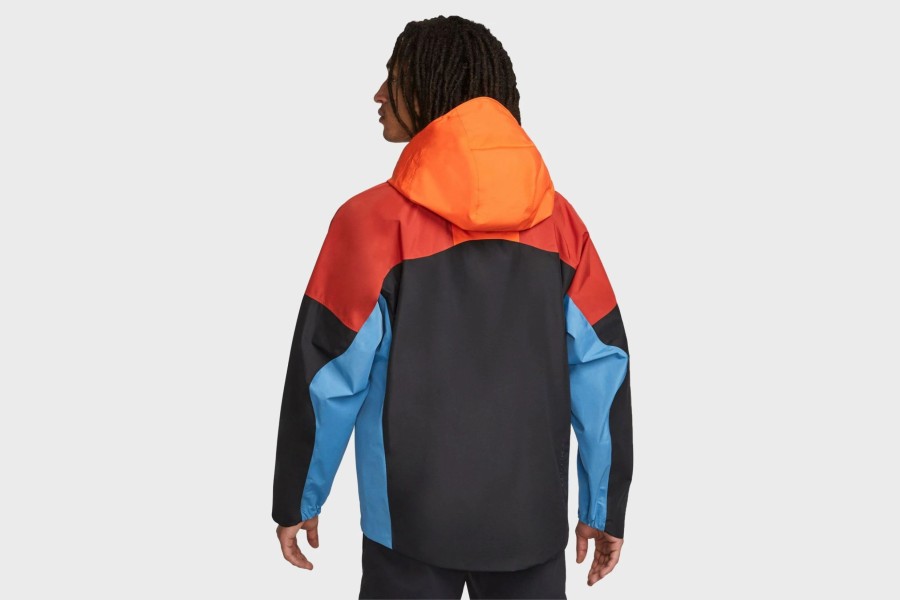 Apparel * | Nike Storm-Fit Acg "Chain Of Craters" Jacket (Rush Orange/Black/Dutch Blue)