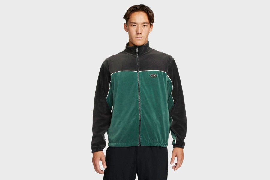 Apparel * | Nike Sb Velour Skate Jacket (Green/Black/Noble Green)