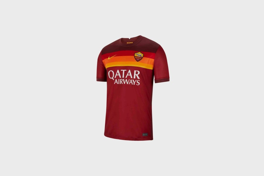 Apparel * | Nike A.S. Roma 2020/21 Stadium Home Jersey (Team Crimson/Dark Team Red/University Gold)