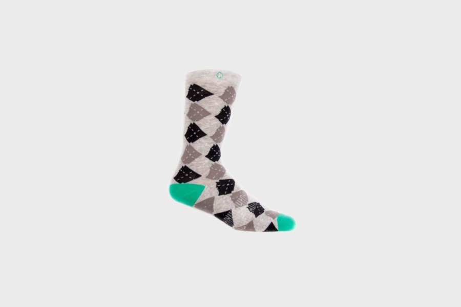 Accessories * | Arkansocks Argyle State Of Mind (Ash Heather/Teal)