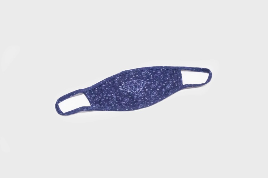 Accessories * | Diamond Supply Co. Bandana Face Mask (Blue)