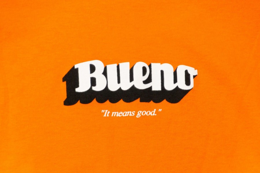 Apparel * | Bueno Logo Tee (Orange)