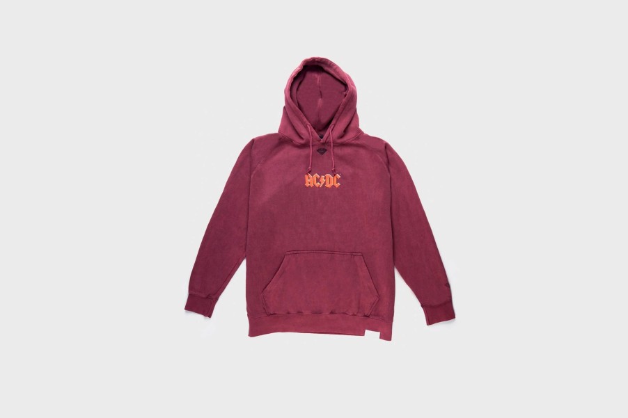 Apparel * | Diamond Supply Co. Ac/Dc Diamond Hoodie (Mineral Red)