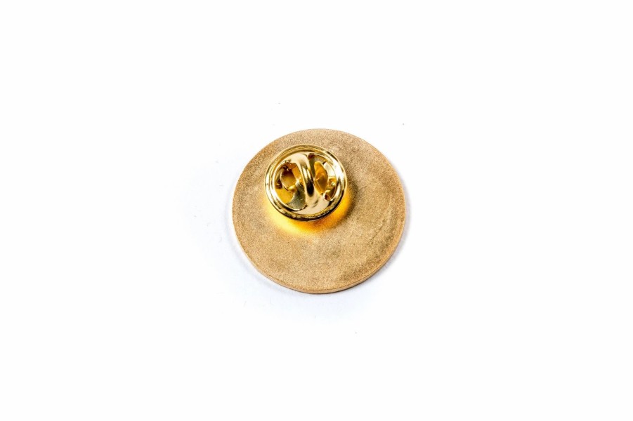 Accessories * | Rock City Kicks Rck Circle Crest Pin (Gold/White/Black) Misc