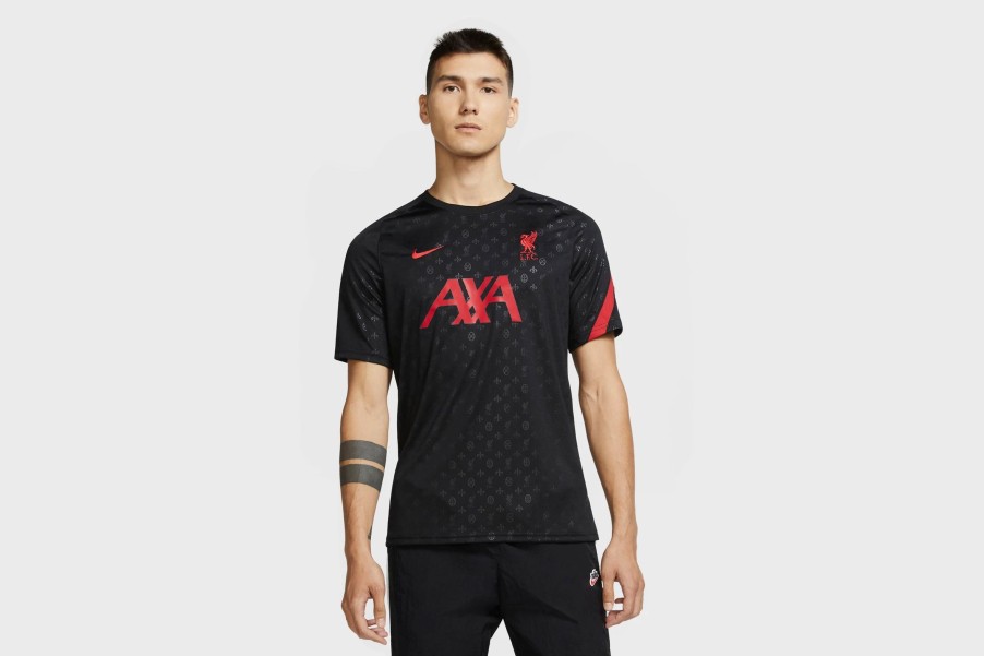 Apparel * | Nike Liverpool Fc Men'S Pre-Match Jersey (Black)