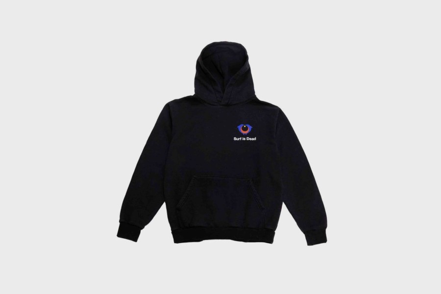 Apparel * | Surf Is Dead Shock Waves Hoodie (Black)