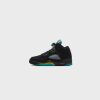 Sneakers * | Air Jordan 5 Retro (Gs) (Black/Aquatone-Taxi)