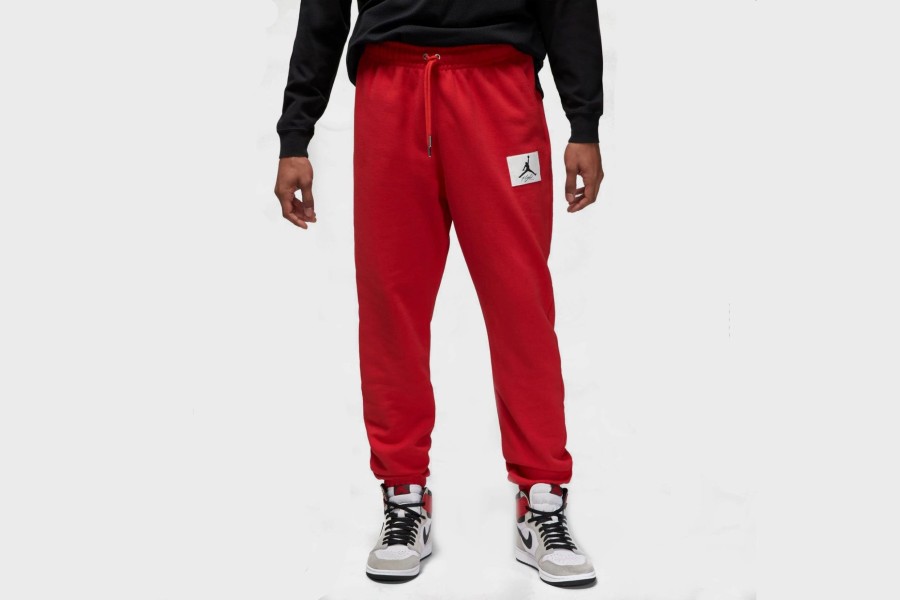 Apparel * | Jordan Essential Fleece Sweatpants (Fire Red/Fire Red)