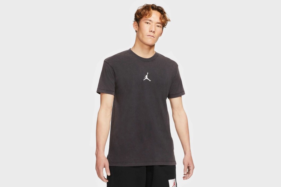 Apparel * | Jordan Dri-Fit Air Graphic Top (Black/White)