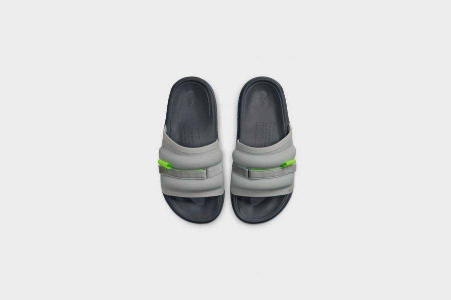 Sneakers * | Jordan Super Play Slide (Silver/Green Bean-Flint Grey)