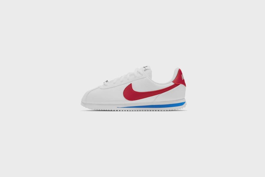 Sneakers * | Nike Cortez Basics Sl (Gs) (White/Varsity Red)