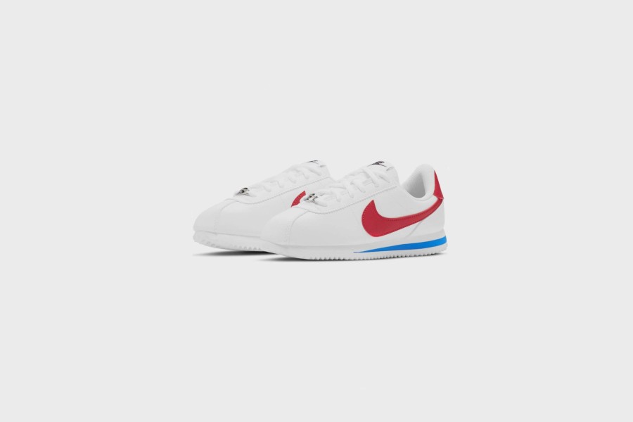 Sneakers * | Nike Cortez Basics Sl (Gs) (White/Varsity Red)