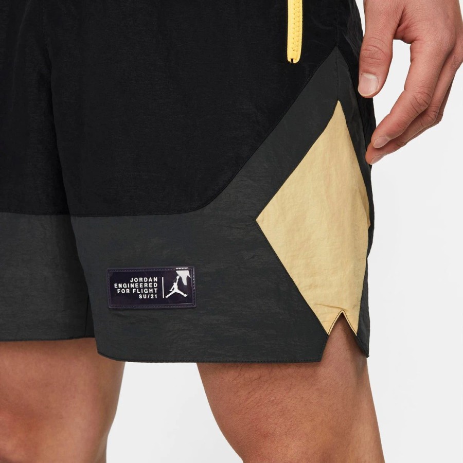 Apparel * | Jordan 23 Engineered Men'S Shorts (Black/Dark Smoke Grey/Citron Pulse/Electric Green)