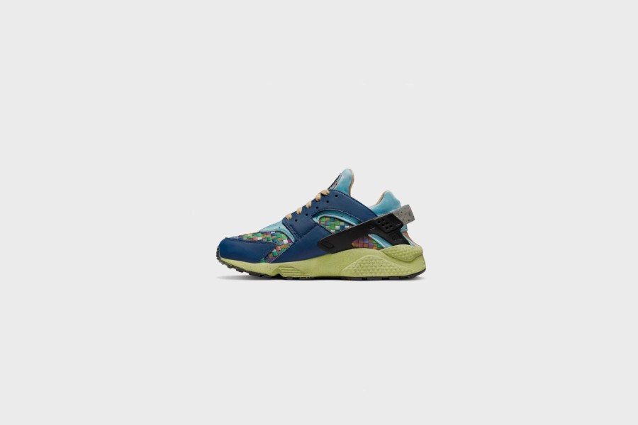 Sneakers * | Nike Air Huarache Crater Prm (Mystic Navy/Lt Lemon Twist)