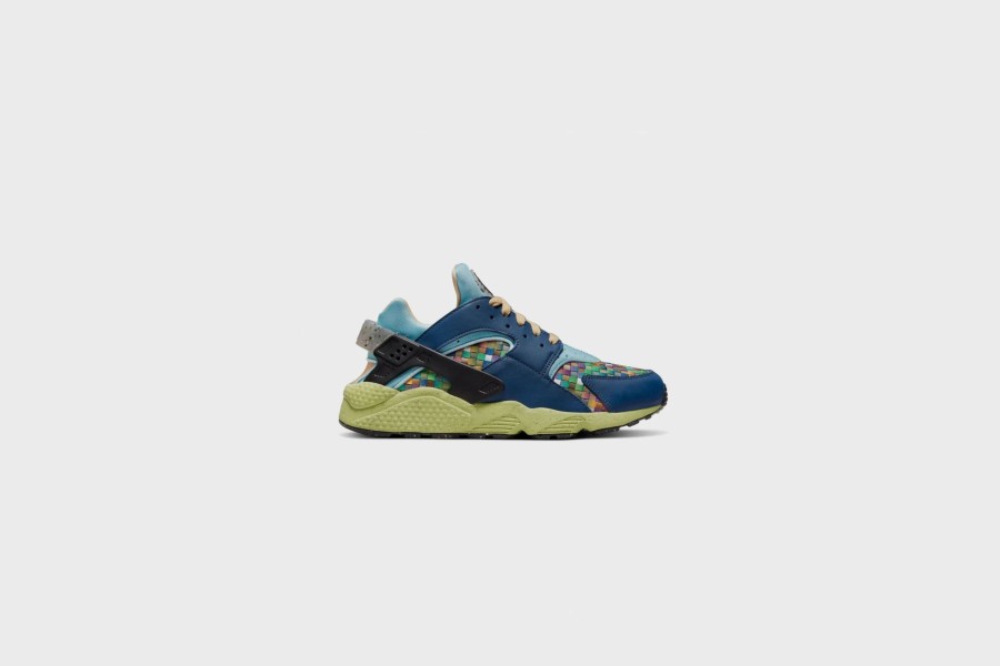 Sneakers * | Nike Air Huarache Crater Prm (Mystic Navy/Lt Lemon Twist)