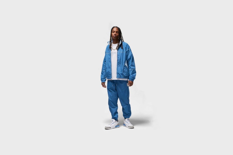 Apparel * | Jordan Essentials Warm-Up Jacket (True Blue/Ice Blue/Sail)