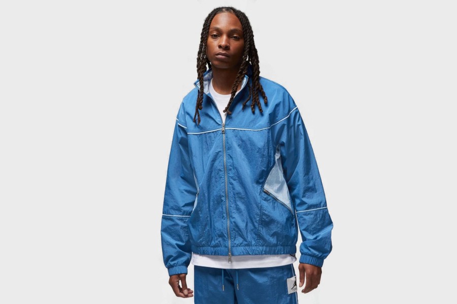 Apparel * | Jordan Essentials Warm-Up Jacket (True Blue/Ice Blue/Sail)