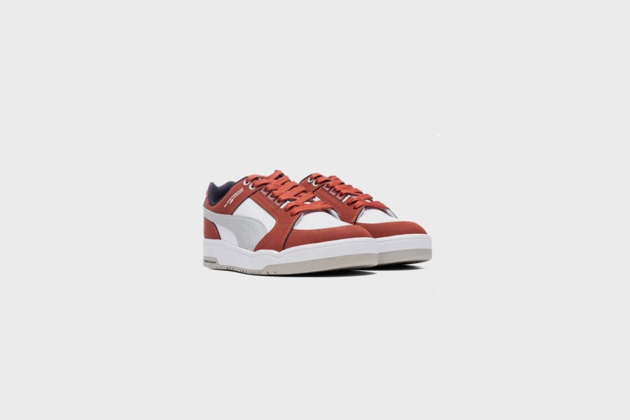 Sneakers * | Puma Slipstream Lo Block (Puma White-Chili Oil)