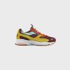 Sneakers * | Saucony 3D Grid Hurricane (Brown/Mustard)