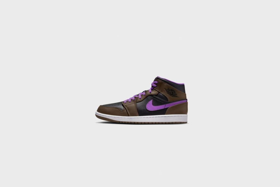 Sneakers * | Air Jordan 1 Mid (Palomino/White-Wild Berry)