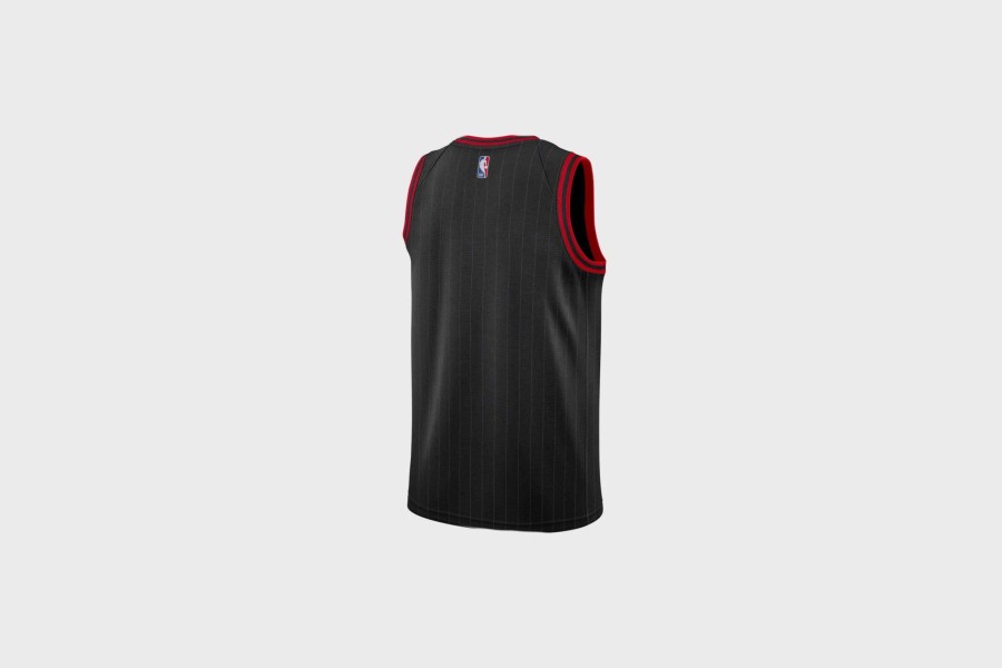 Apparel * | Jordan Chicago Bulls Jersey (Black/Red)