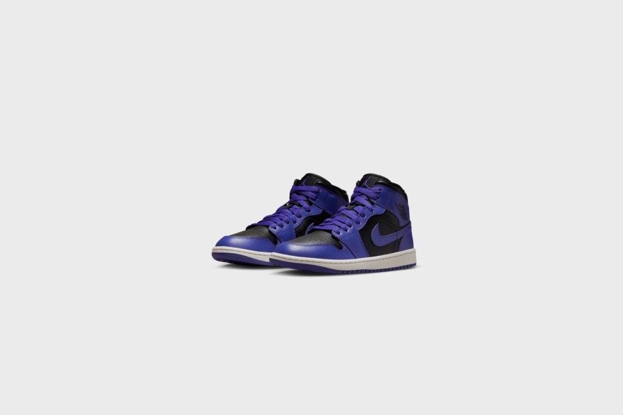 Sneakers * | Wmns Air Jordan 1 Mid (Black/Dark Concord-Sail)