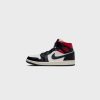 Sneakers * | Wmns Air Jordan 1 Mid (Black/Gym Red-Sail)