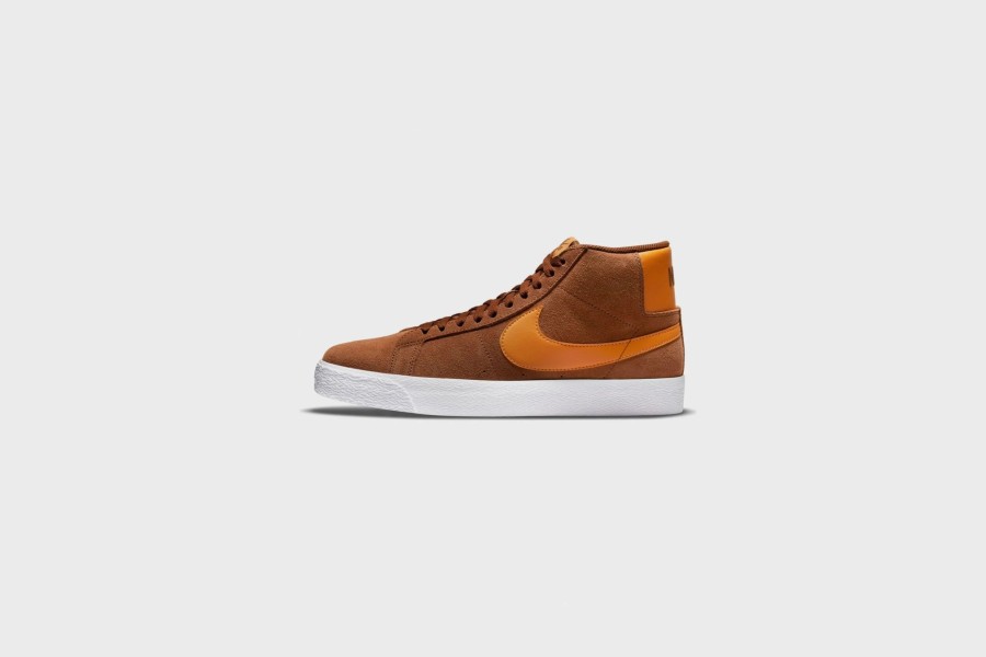 Sneakers * | Nike Sb Zoom Blazer Mid (Pecan/Light Curry-Pecan-White)