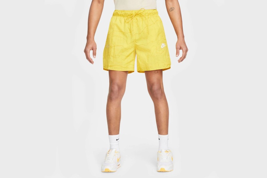 Apparel * | Nike Air Men'S Lined Woven Shorts (Yellow)