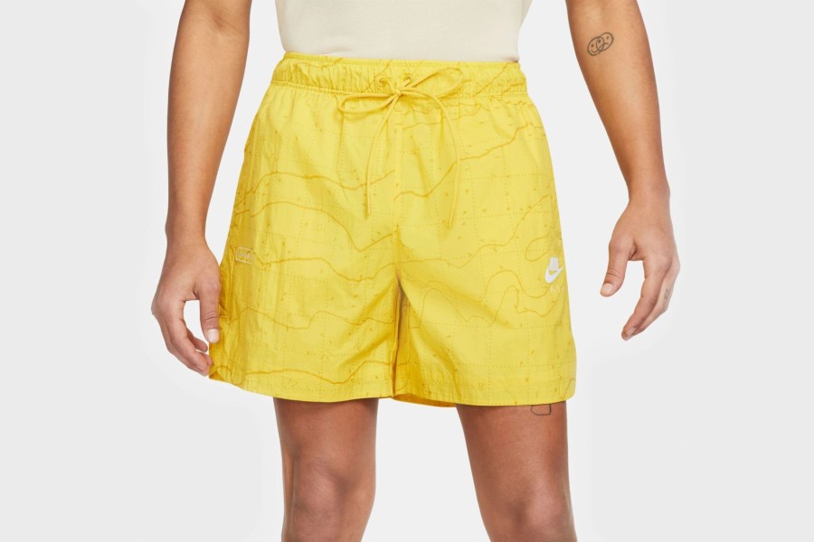 Apparel * | Nike Air Men'S Lined Woven Shorts (Yellow)