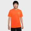 Apparel * | Nike Embroidered Futura T-Shirt (Orange/White)