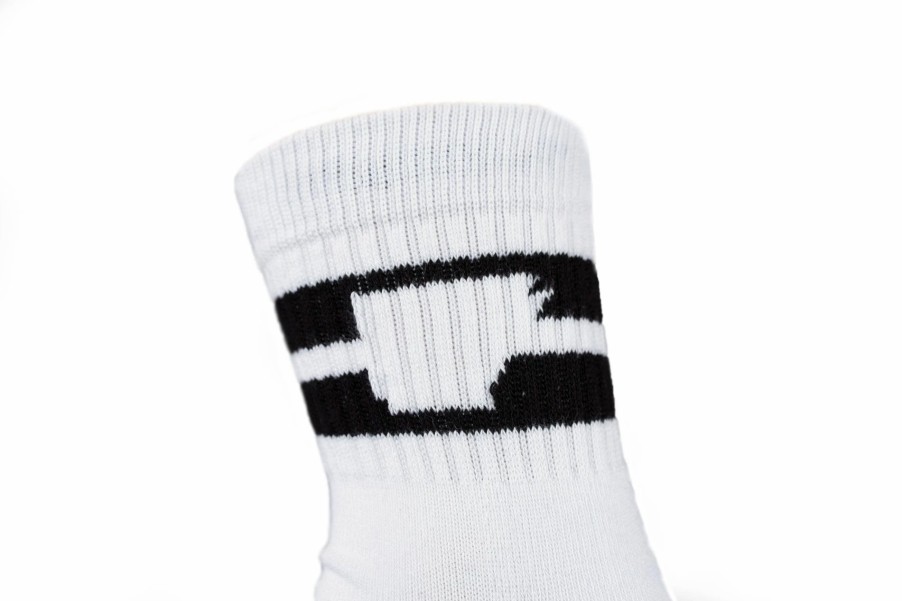 Accessories * | Arkansocks Tailgater Mid (White/Black)