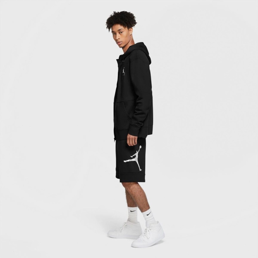 Apparel * | Jordan Jumpman Air Fleece Shorts (Black)