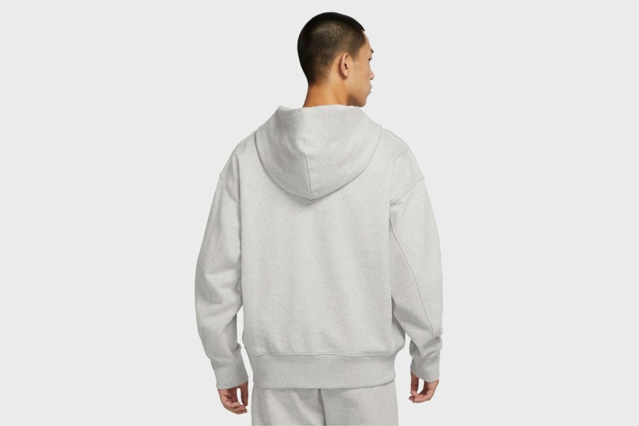 Apparel * | Nike French Terry 1/2 Zip Pullover Hoodie (Grey/Heather)