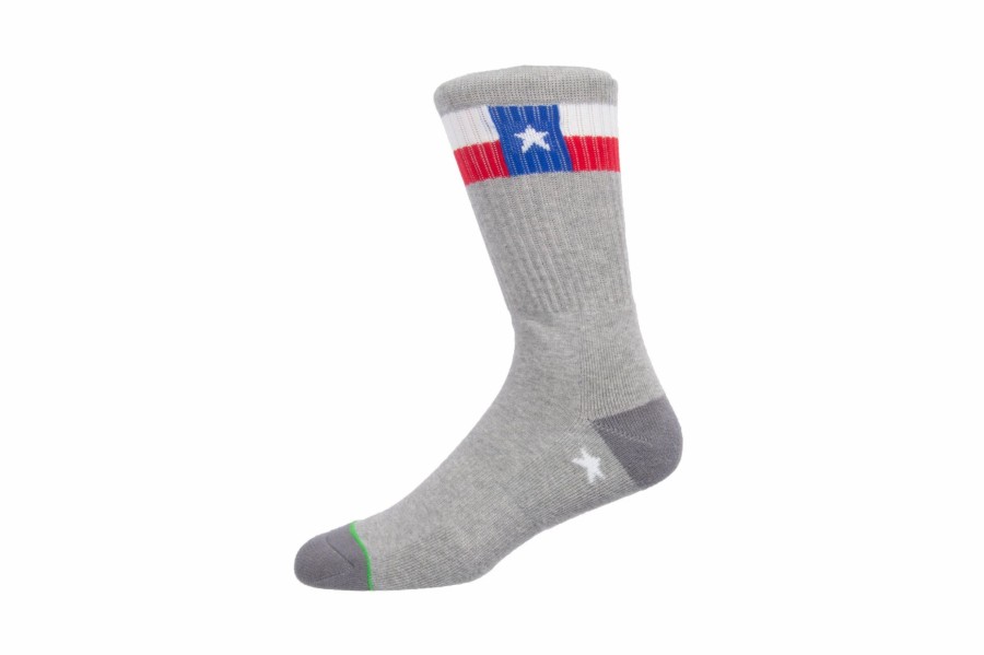 Accessories * | Arkansocks Lonestar (Grey Heather/Red-Navy)