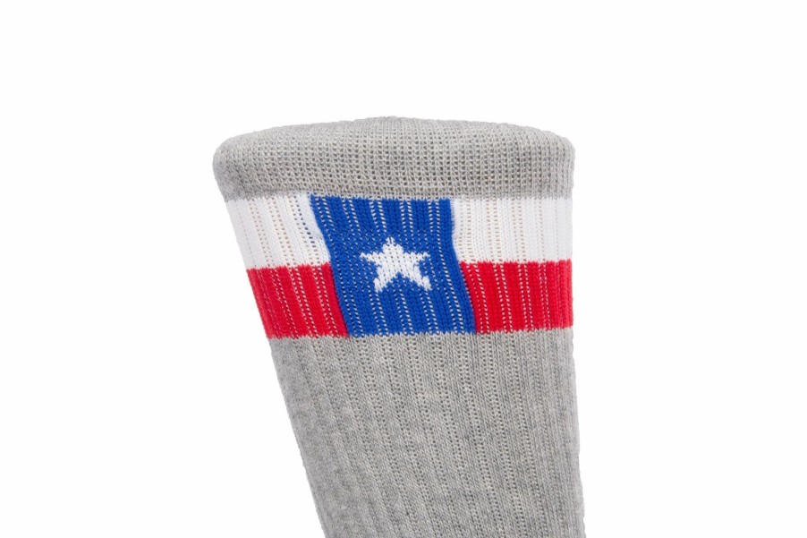 Accessories * | Arkansocks Lonestar (Grey Heather/Red-Navy)